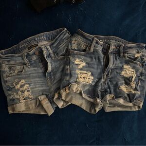 American Eagle Outfitters Men's Ripped Light Blue Jeans